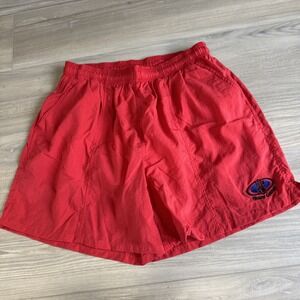 Vintage 90s‎ Body Glove Red Nylon Swim Shorts Trunks Men's XL Lined